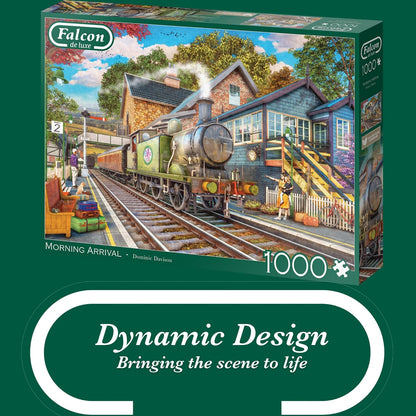 Jumbo 1110500248 Morning Arrival-1000 stukjes Puzzel Puzzle, blau/lila