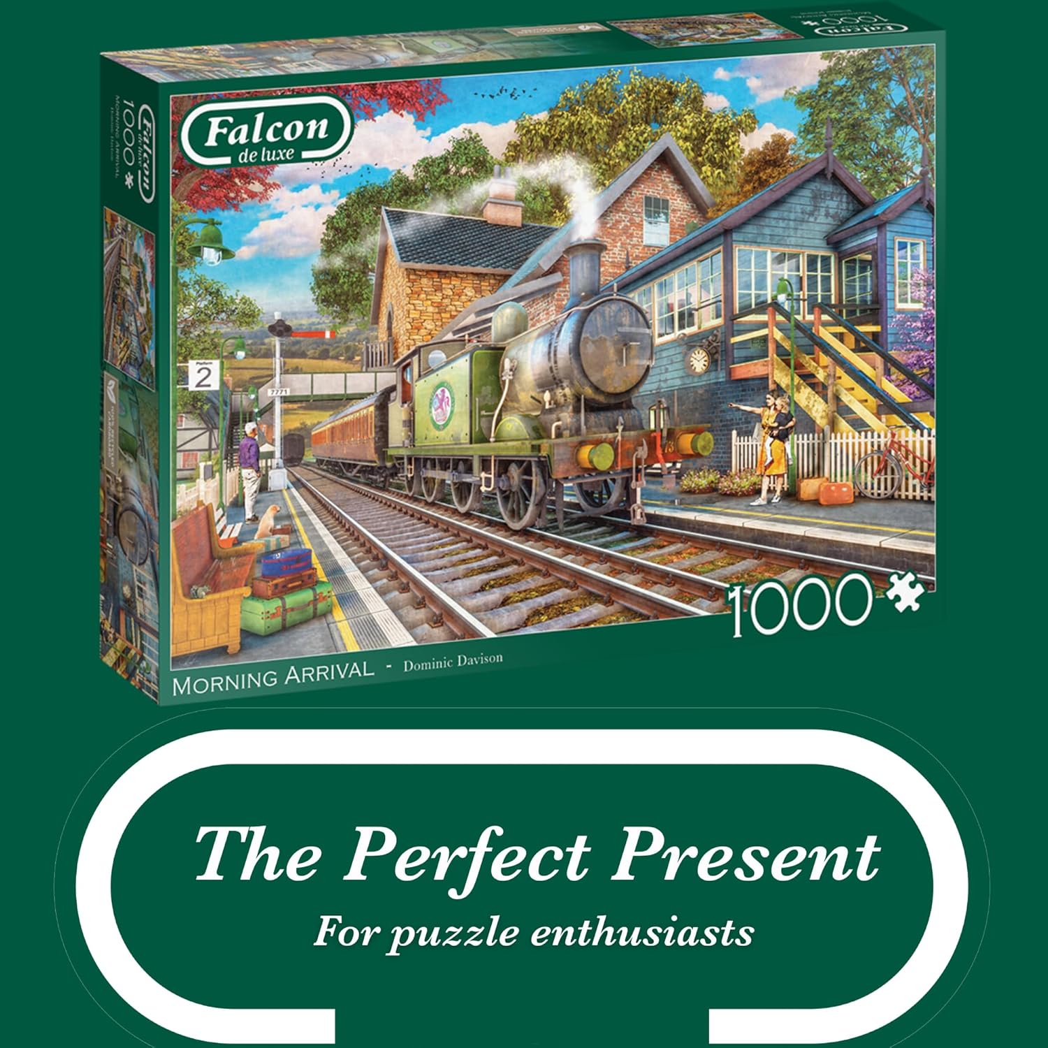 Jumbo 1110500248 Morning Arrival-1000 stukjes Puzzel Puzzle, blau/lila