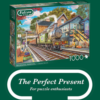 Jumbo 1110500248 Morning Arrival-1000 stukjes Puzzel Puzzle, blau/lila