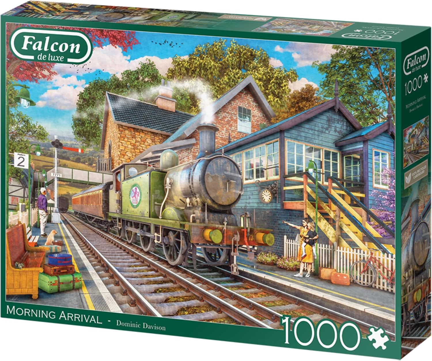 Jumbo 1110500248 Morning Arrival-1000 stukjes Puzzel Puzzle, blau/lila
