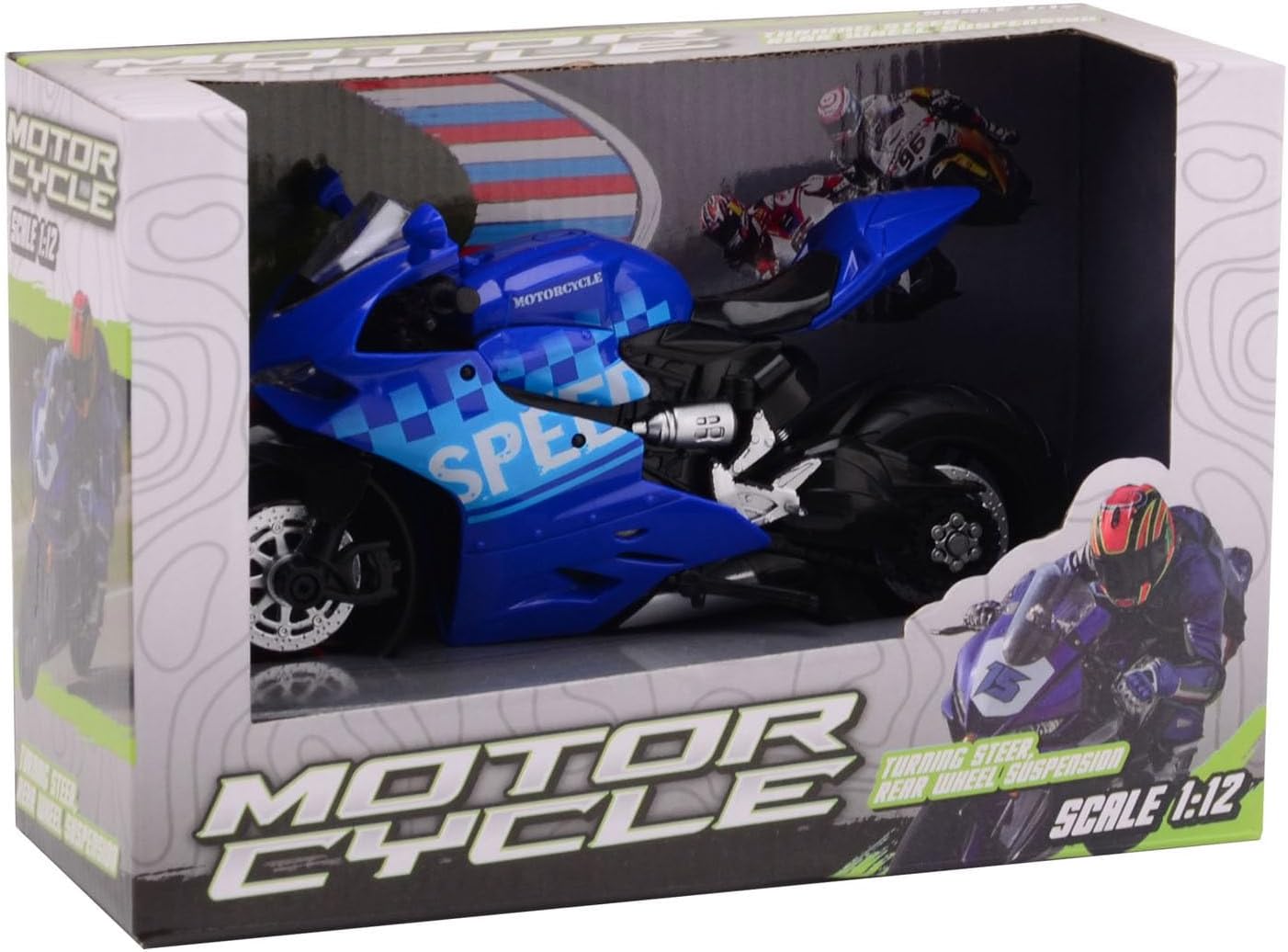 Motorcycle Johntoy Race in Box 3 Assorted