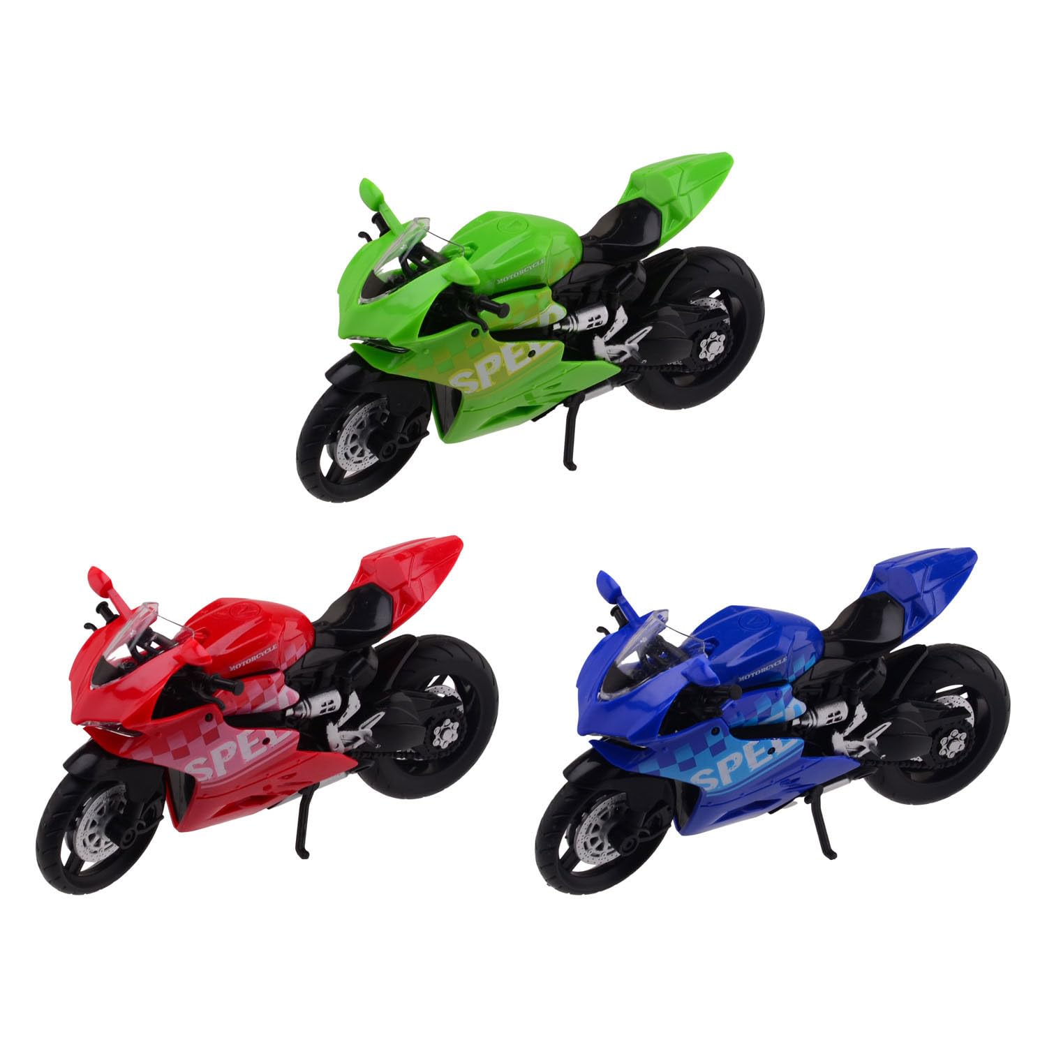 Motorcycle Johntoy Race in Box 3 Assorted