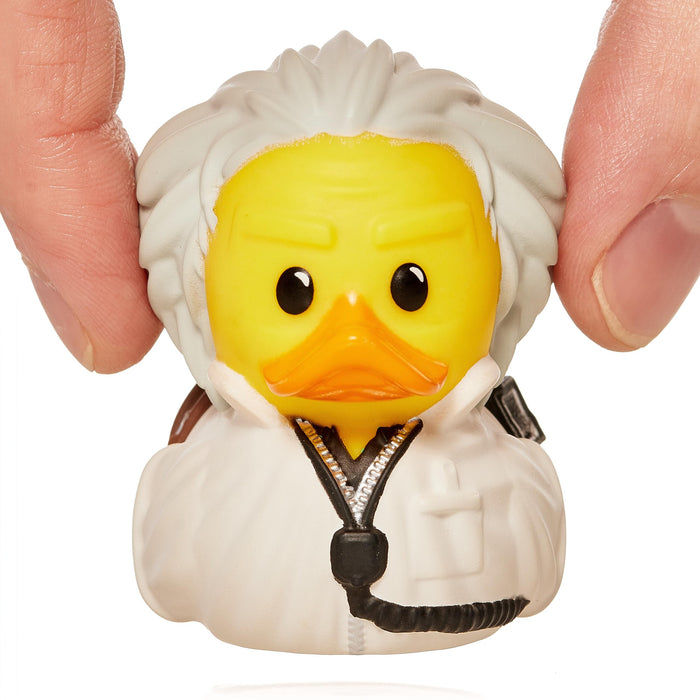TUBBZ Mini Doc Brown Collectible Vinyl Rubber Duck Figure - Official Back to the Future Merchandise - Retro Action Movies & TV