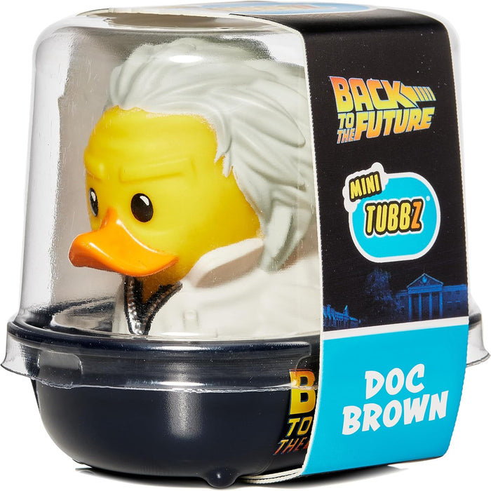 TUBBZ Mini Doc Brown Collectible Vinyl Rubber Duck Figure - Official Back to the Future Merchandise - Retro Action Movies & TV