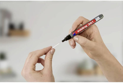 edding 361 whiteboard marker set - multi-coloured - 8 whiteboard pens - round nib 1 mm - whiteboard pen dry wipe - for whiteboards, flipcharts, magnetic, memo boards - sketchnotes - refillable