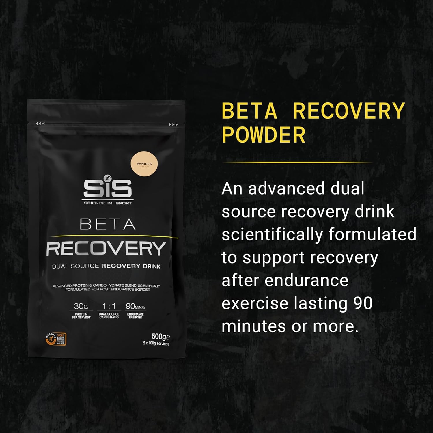 BETA Recovery Drink Powder - 500g - Vanilla