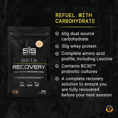 BETA Recovery Drink Powder - 500g - Vanilla