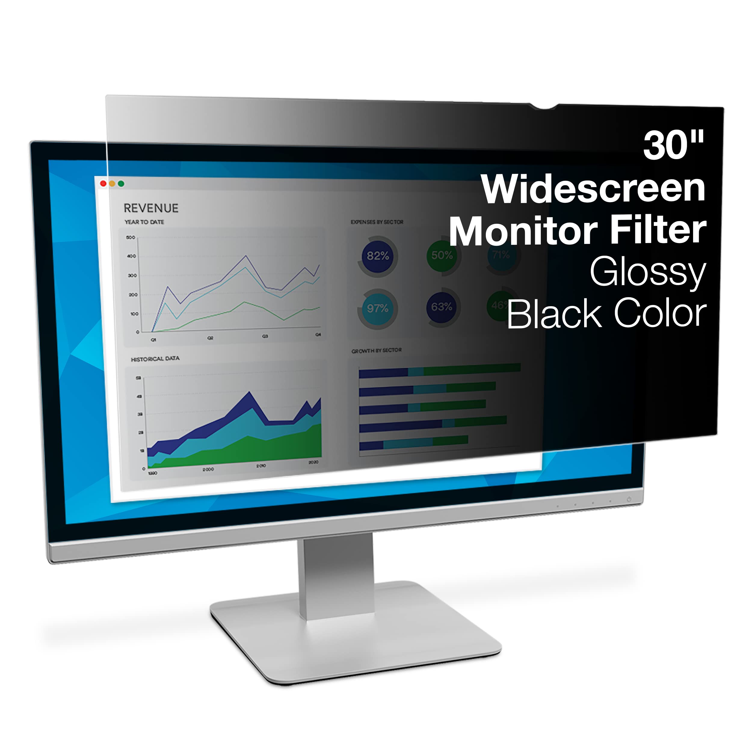 3M Pf30.0W 30.0`` Widescreen (16:10) Desktop Monitor Privacy Filter Frameless 98044054223