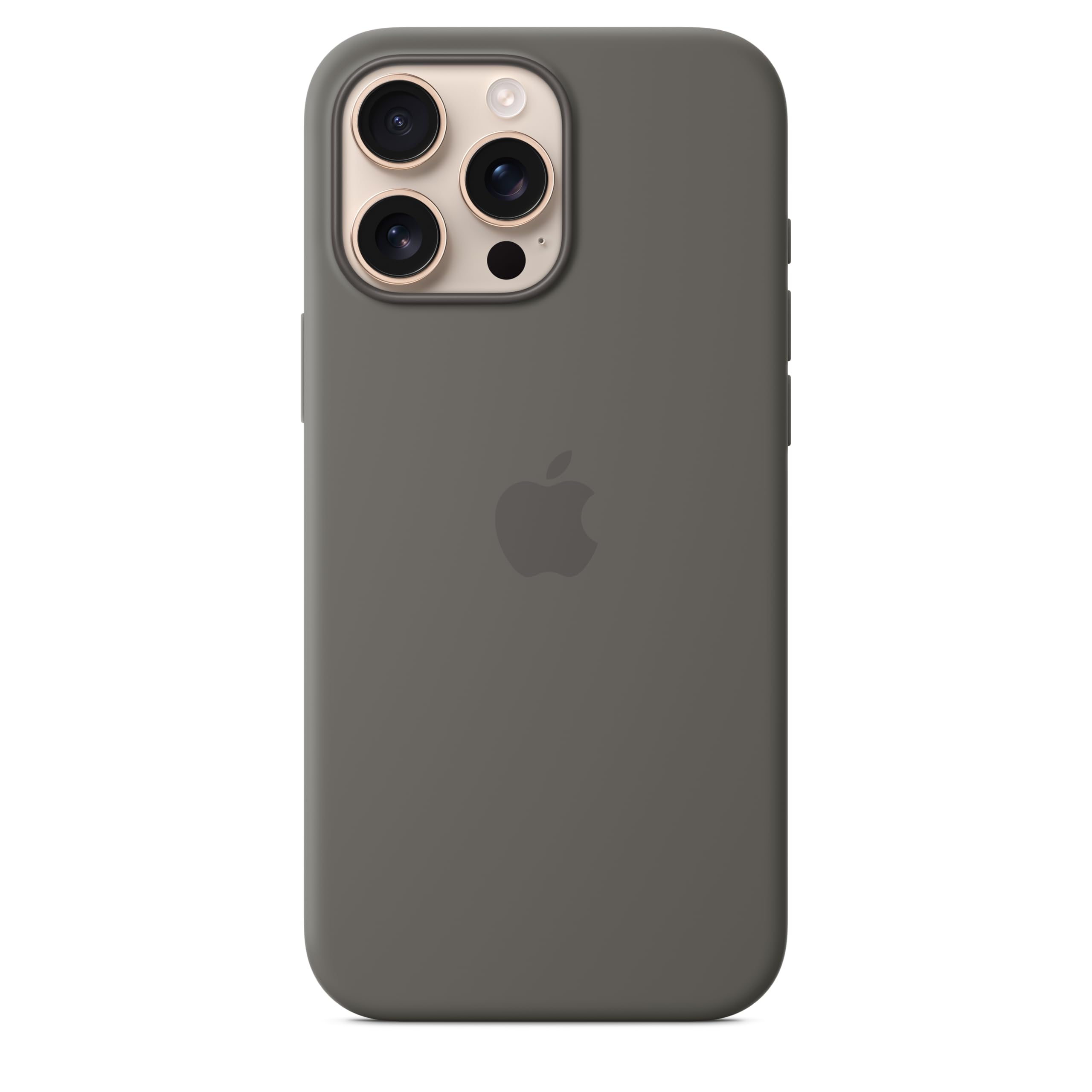 Apple - Back Cover For Mobile Phone - Magsafe Compatibility - Silicone - Stone Grey - For Iphone 16 Pro Max