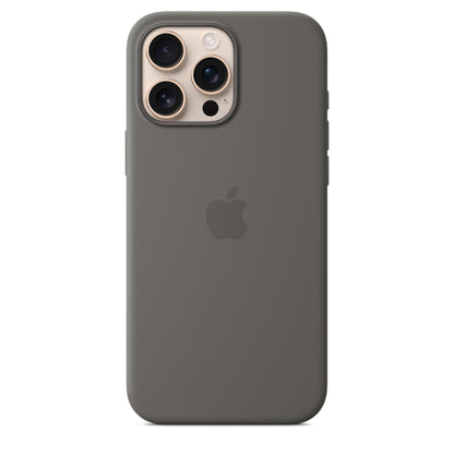 Apple - Back Cover For Mobile Phone - Magsafe Compatibility - Silicone - Stone Grey - For Iphone 16 Pro Max