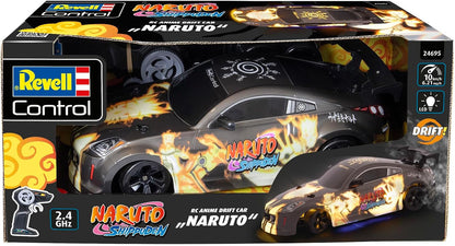 Revell RC I Naruto Itasha Drift Car I Allradantrieb und Drift-Reifen I Robuste thermogeformte Karosserie I Stilvolle LED-Bodenbeleuchtung I Zwei Reifensätze für Drift und Rennsport