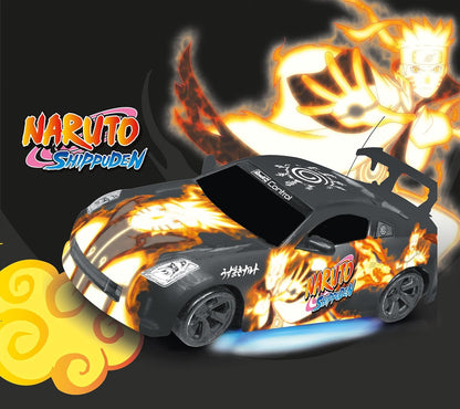 Revell RC I Naruto Itasha Drift Car I Allradantrieb und Drift-Reifen I Robuste thermogeformte Karosserie I Stilvolle LED-Bodenbeleuchtung I Zwei Reifensätze für Drift und Rennsport