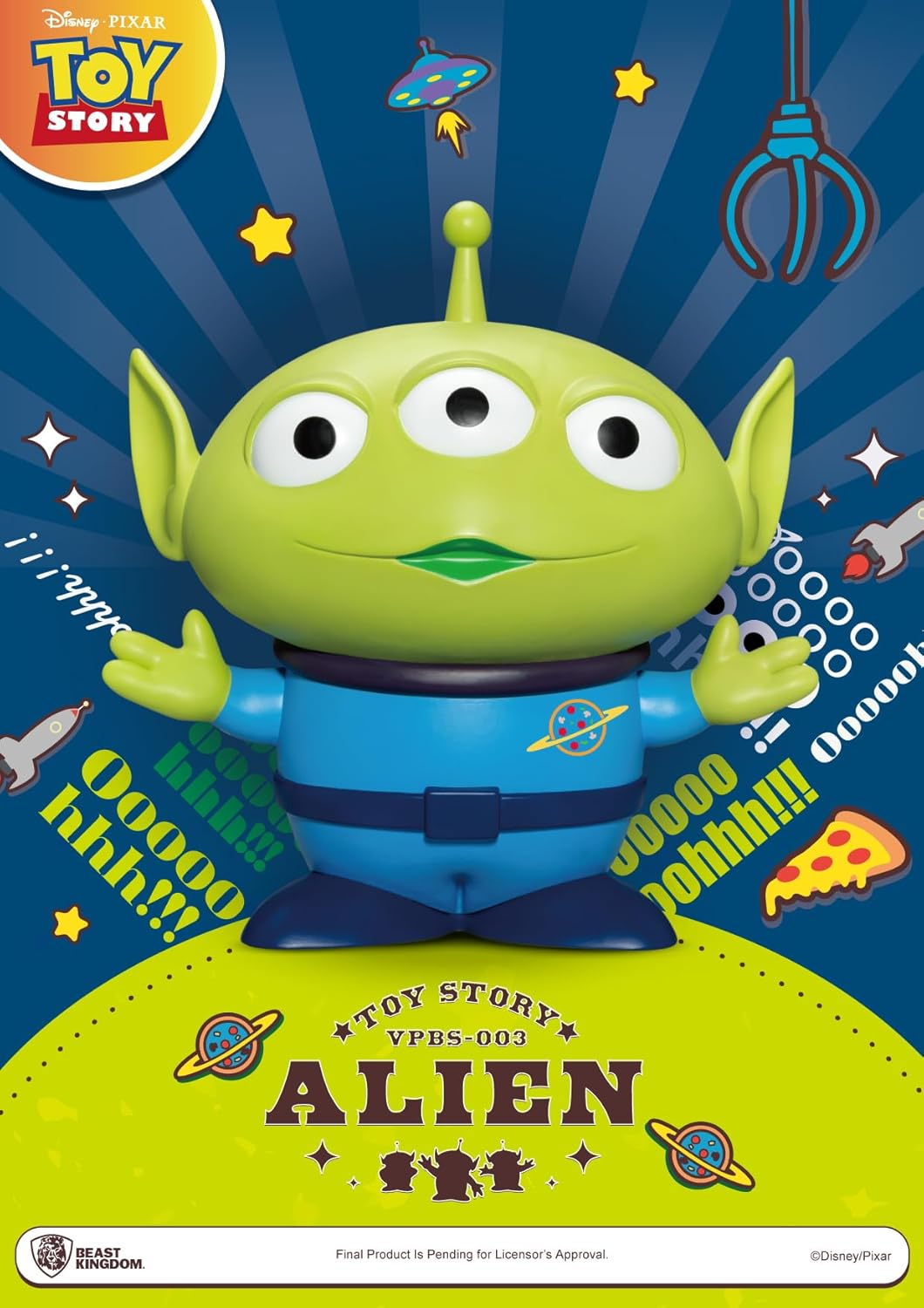 Beast Kingdom Toy Story: Alien VPBS-003 Small Vinyl Piggy Bank