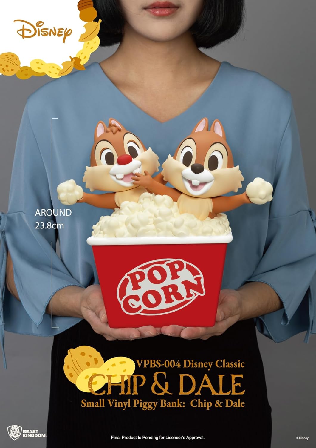 Disney Classic Chip & Dale VPBS-004 Small Vinyl Piggy Bank