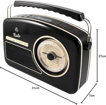Gpo Rydelldabbla: Retro Portable Fm And Dab+ Radio With Retro Dial Face