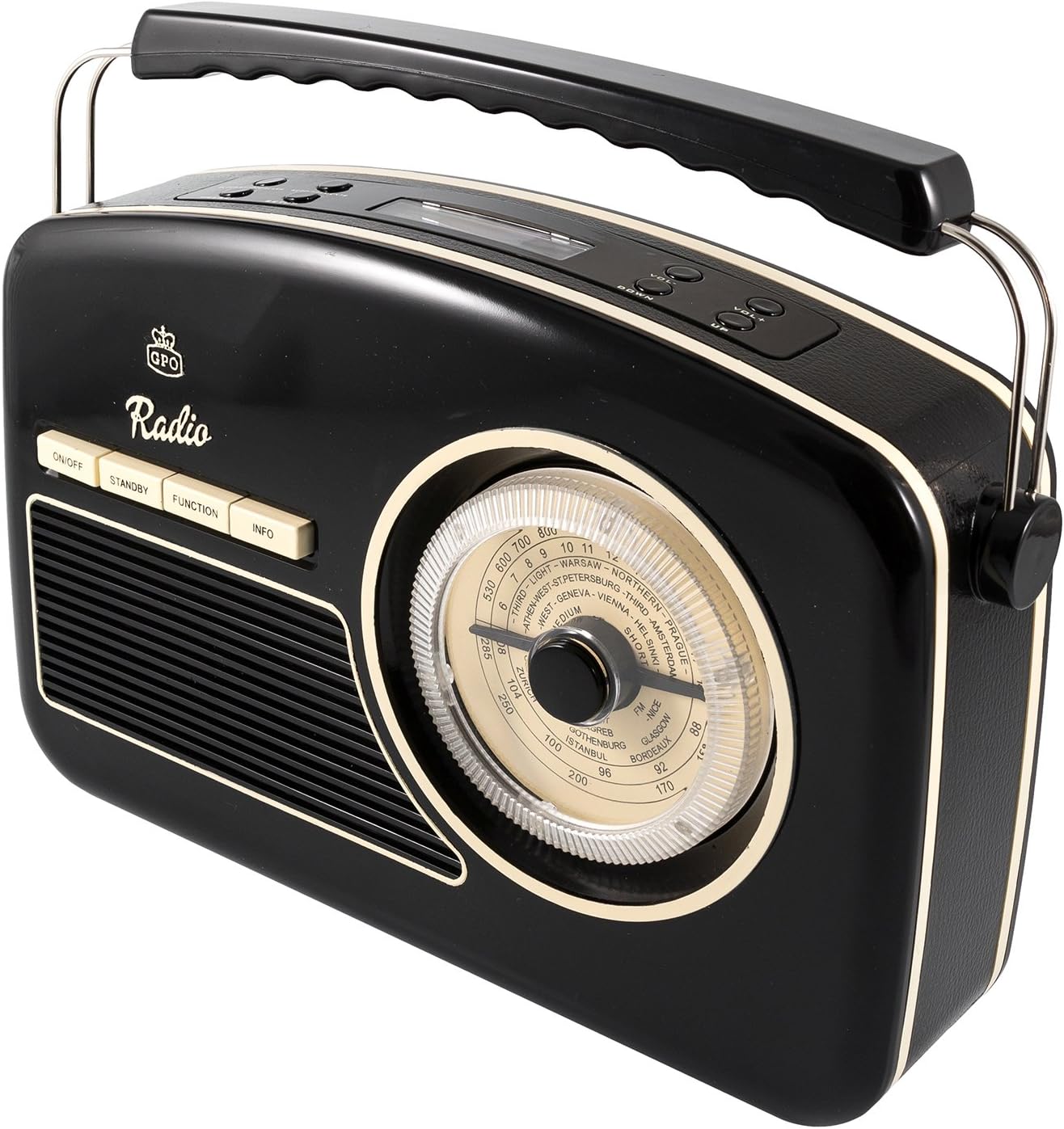 Gpo Rydelldabbla: Retro Portable Fm And Dab+ Radio With Retro Dial Face