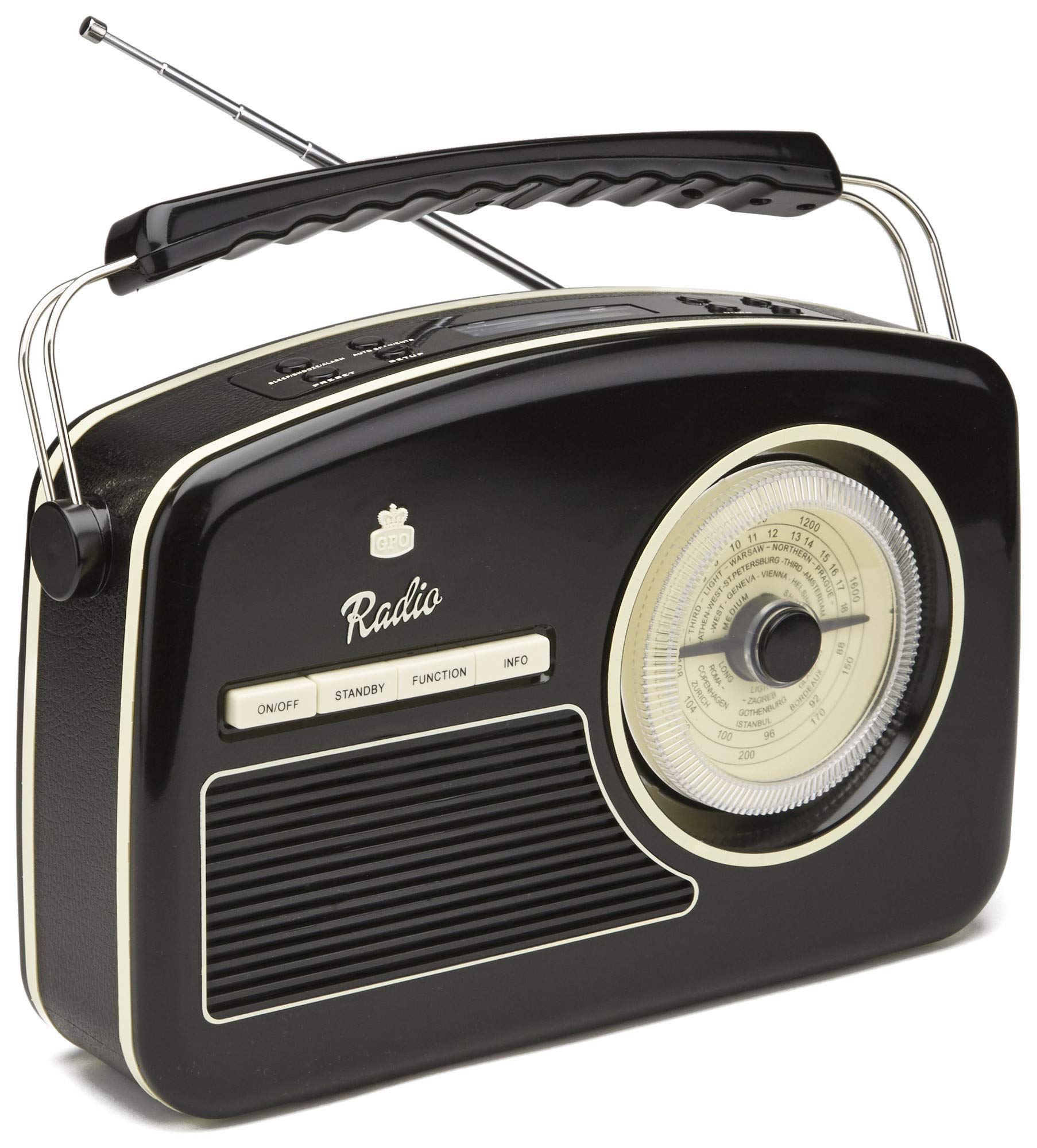 Gpo Rydelldabbla: Retro Portable Fm And Dab+ Radio With Retro Dial Face