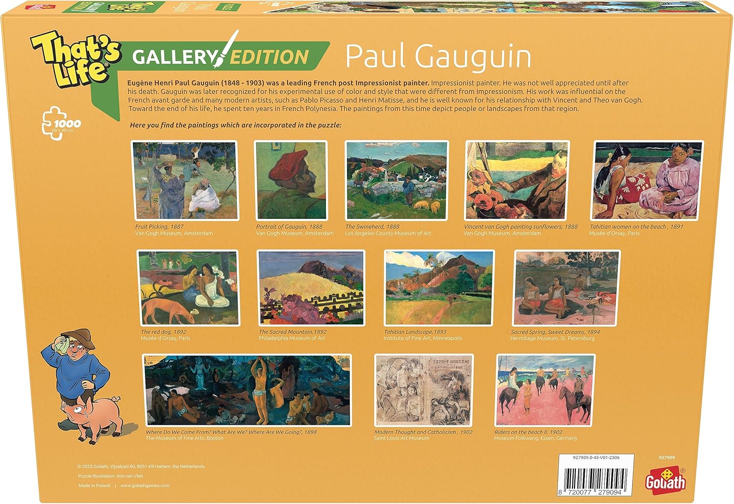 Goliath That's Life Gallery Edition: Paul Gauguin, Puzzle mit 1000 Teilen für Kinder ab 7 Jahren