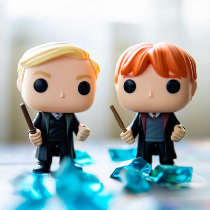 Funko Games Funkoverse Harry Potter - French Version - Board Game - Draco Malfoy And Ron Weasley - 3'' (7.6 Cm) POP! - Light Strategy Board Game For Children & Adults (Ages 10+) - Gift Idea