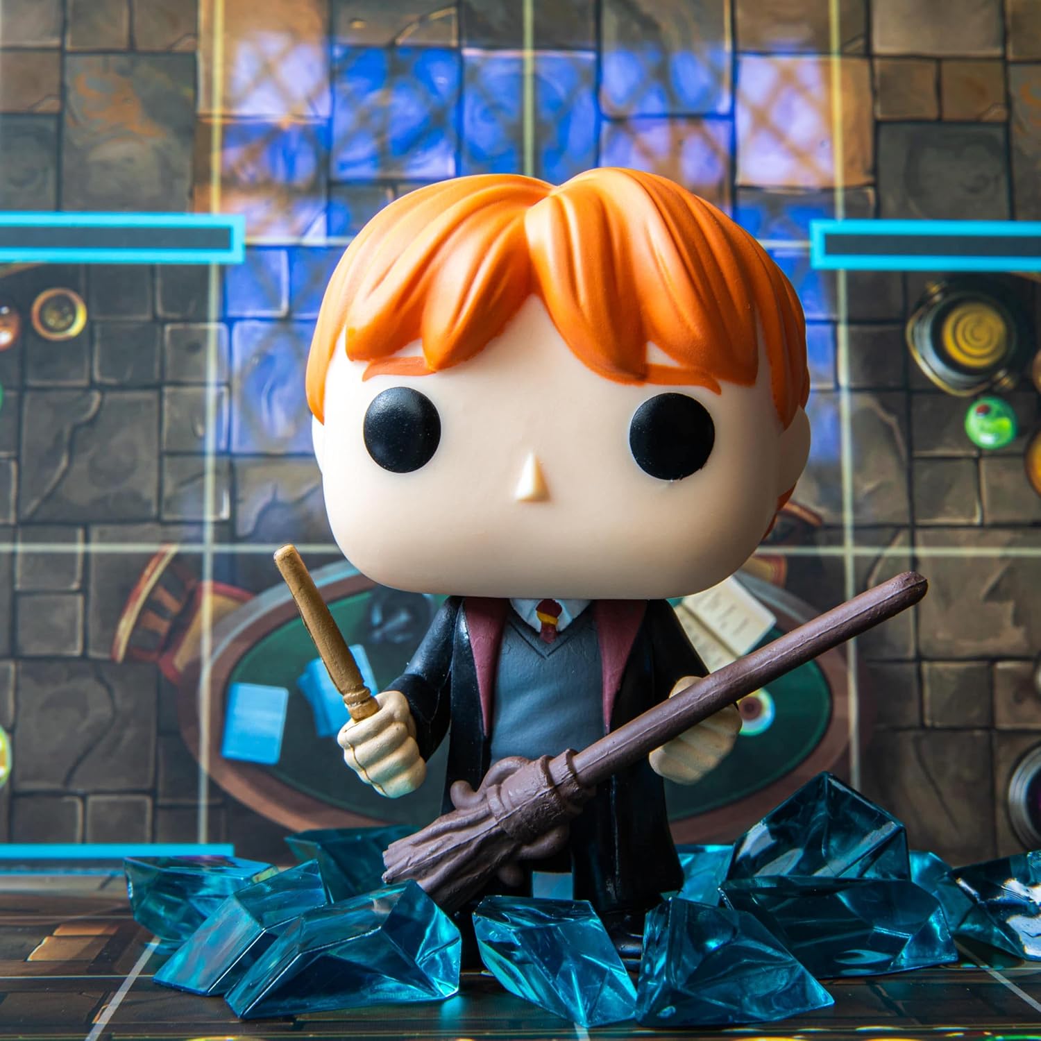 Funko Games Funkoverse Harry Potter - French Version - Board Game - Draco Malfoy And Ron Weasley - 3'' (7.6 Cm) POP! - Light Strategy Board Game For Children & Adults (Ages 10+) - Gift Idea
