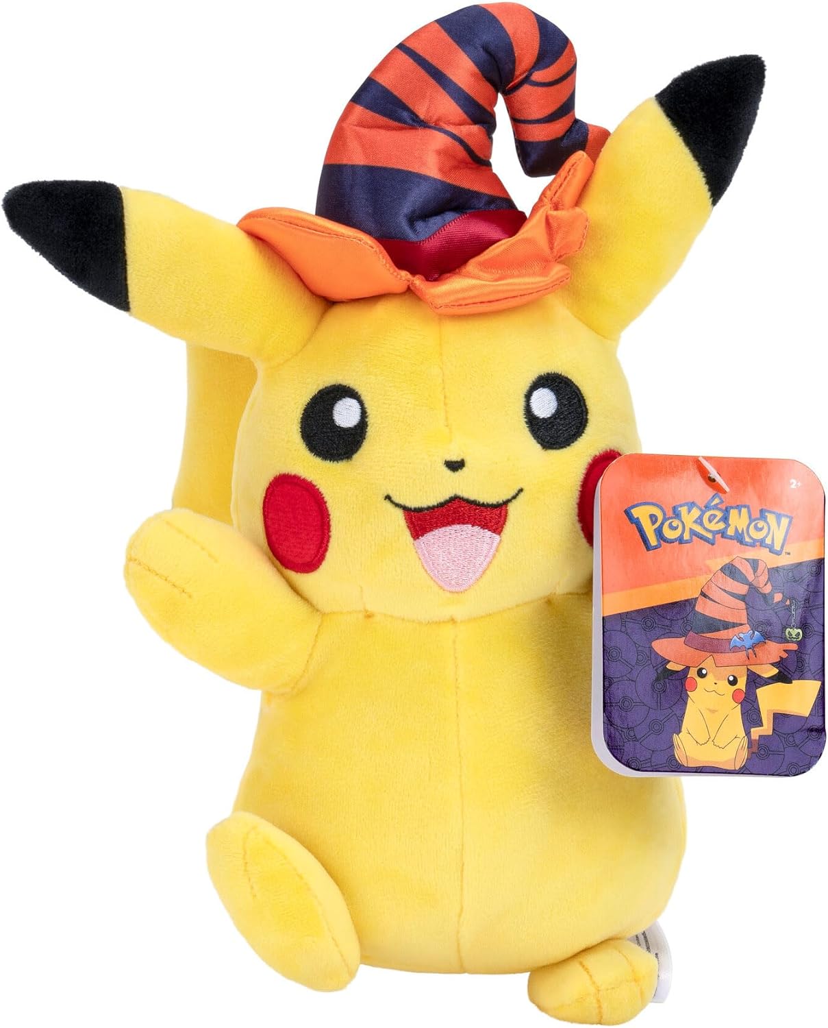 Pokémon Pikachu Plush With Witch Hat - 8-Inch Pikachu Plush with Unique Accessory