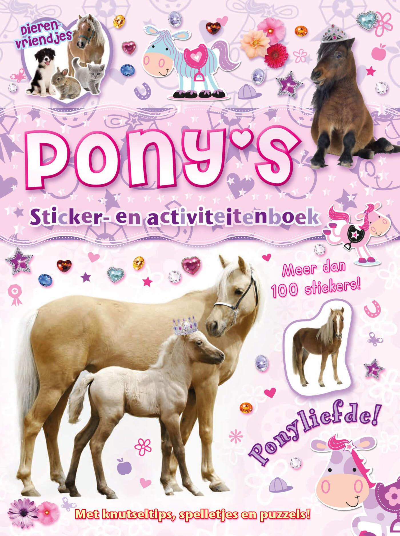 Rebo Publishers - Dierenvriendjes - Pony\`s Sticker- en Activiteitenboek
