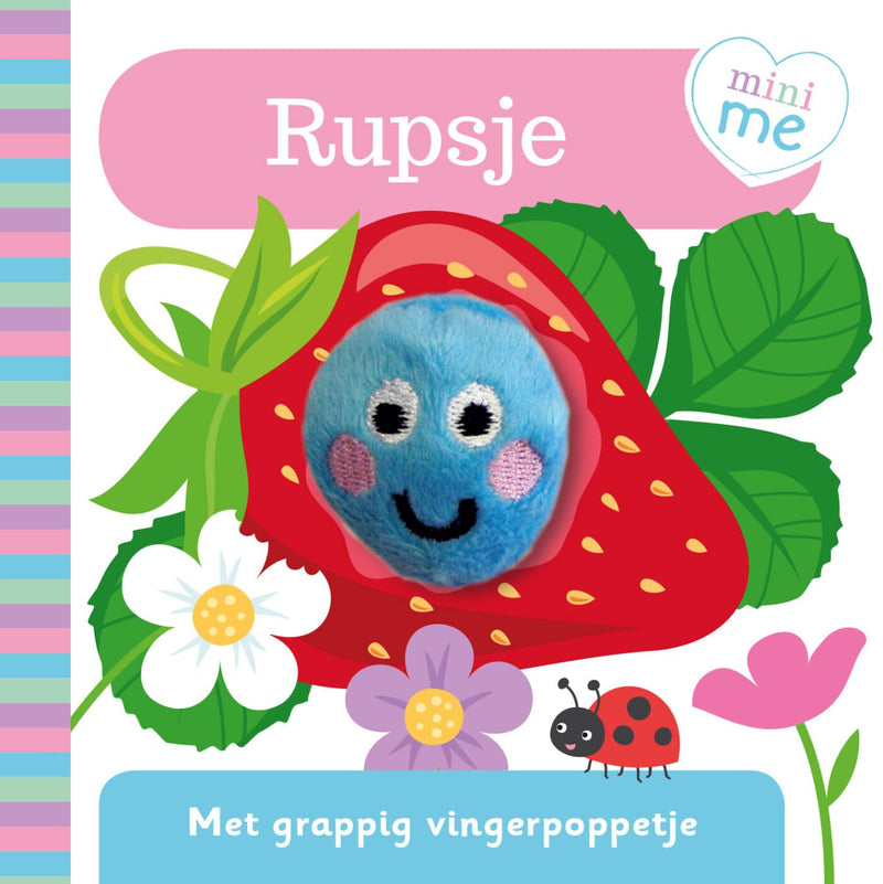 Rebo Publishers - Vingerpopboekje Mini Me - Rupsje