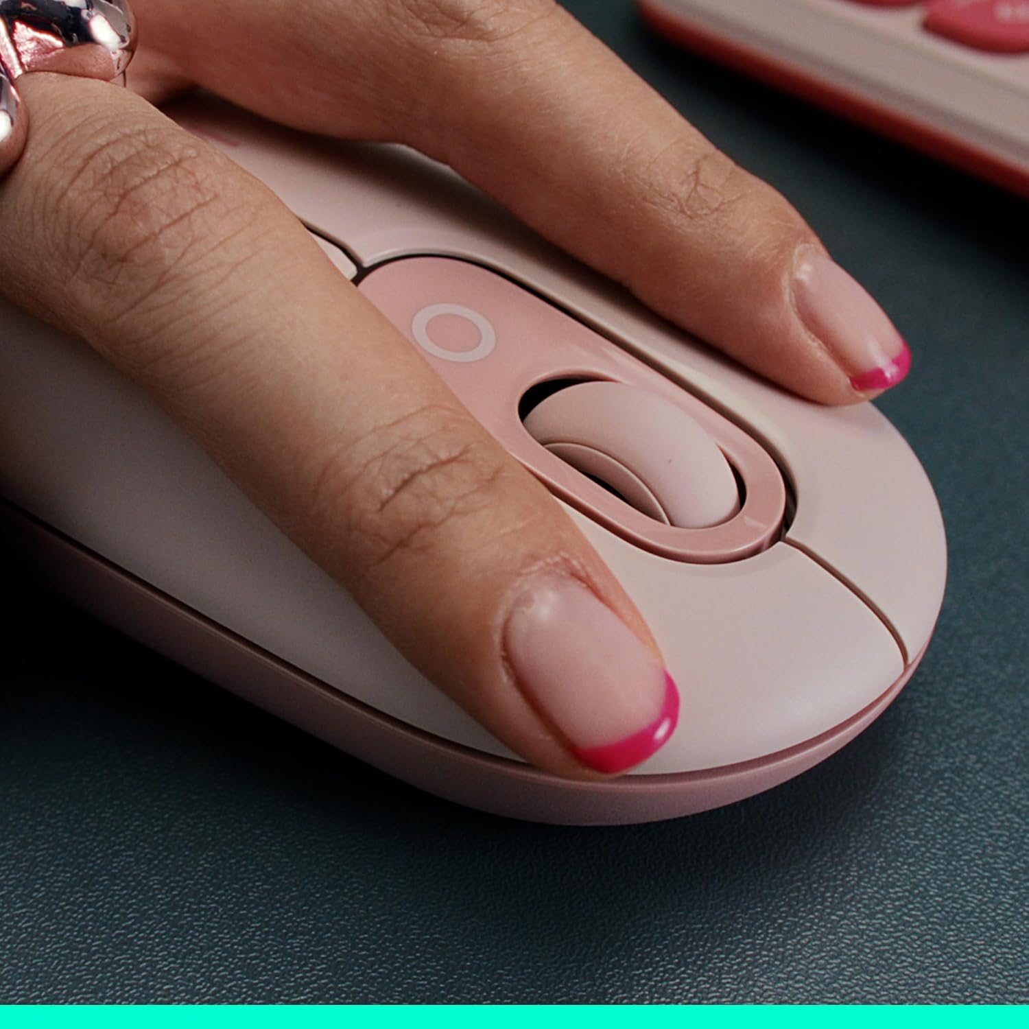 Logitech POP Mouse, Compact and Portable Wireless Bluetooth Mouse With Programmable Buttons and Quiet Clicks, Easy-Switch Between up to 3 Devices, Laptop, Tablet, PC