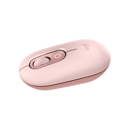 Logitech POP Mouse, Compact and Portable Wireless Bluetooth Mouse With Programmable Buttons and Quiet Clicks, Easy-Switch Between up to 3 Devices, Laptop, Tablet, PC