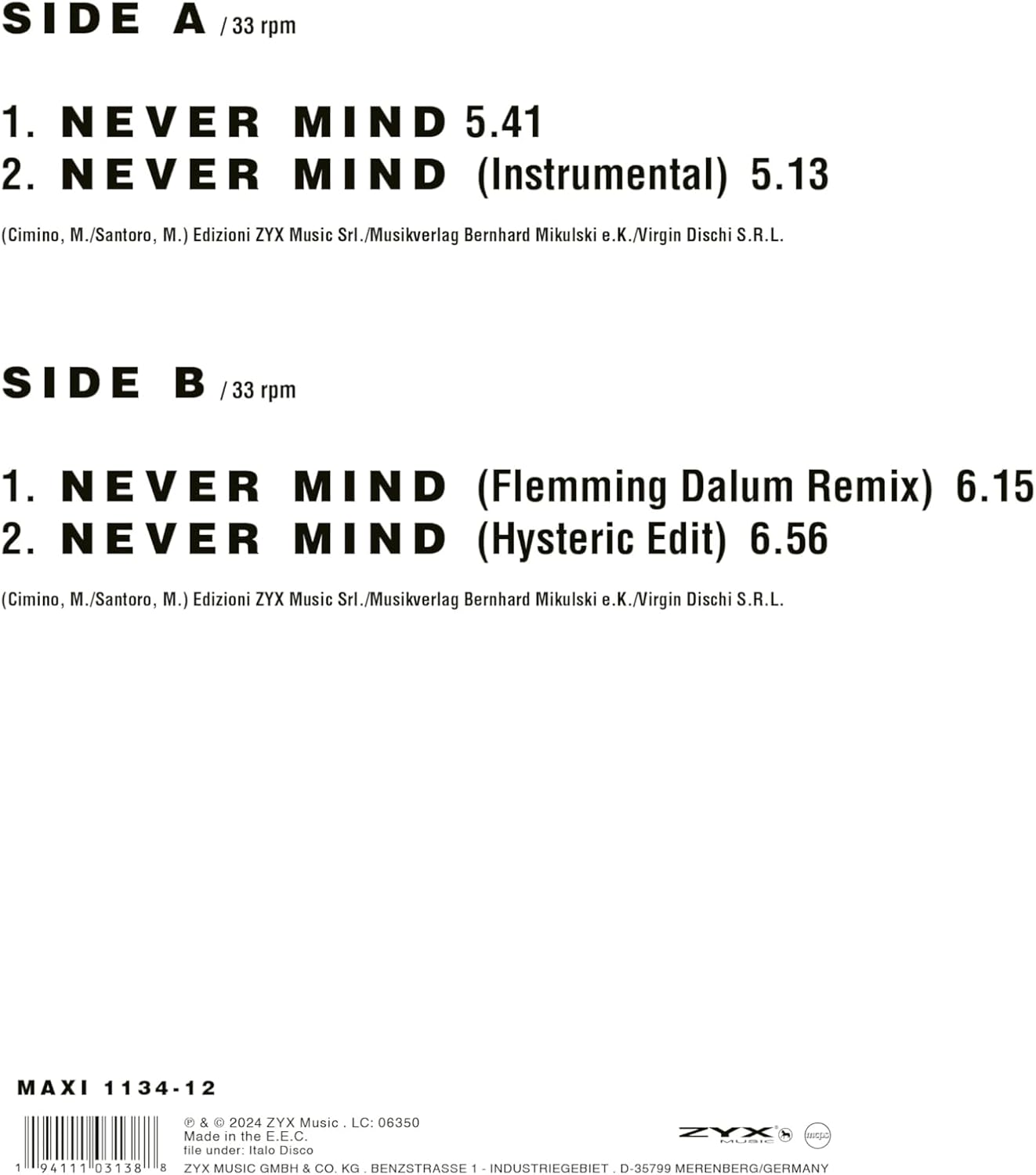 Never Mind