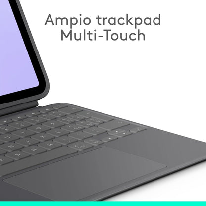 Logitech Combo Touch per iPad Pro da 11 pollici (M4)(2024) Custodia con tastiera - Tastiera staccabile retroilluminata con supporto, digitazione comoda, modalità multiuso, Layout ITA QWERTY - Grafite