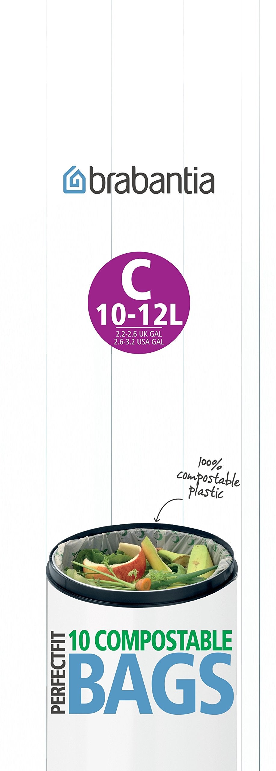 Brabantia PerfectFit Afvalzak ( C ) 10-12L - 10 Stuks