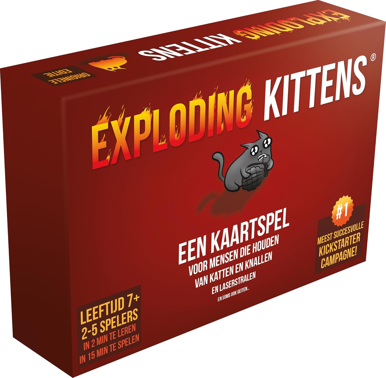 Exploding Kittens NL - Kaartspel - Een partyspel vol met humor! - 7+ - 2-5 spelers - Nederlandstalig
