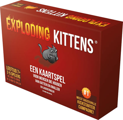 Exploding Kittens NL - Kaartspel - Een partyspel vol met humor! - 7+ - 2-5 spelers - Nederlandstalig