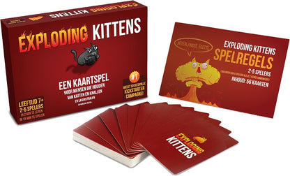 Exploding Kittens NL - Kaartspel - Een partyspel vol met humor! - 7+ - 2-5 spelers - Nederlandstalig