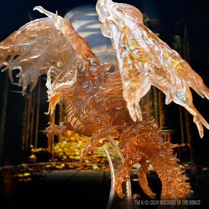 WizKids D&D Icons of The Realms: Red Ghost Dragon | Dungeons and Dragons Figure | Pre-Painted | Tabletop Accessories