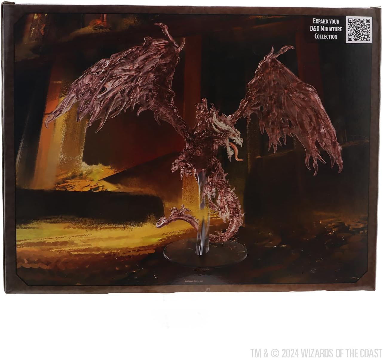 WizKids D&D Icons of The Realms: Red Ghost Dragon | Dungeons and Dragons Figure | Pre-Painted | Tabletop Accessories