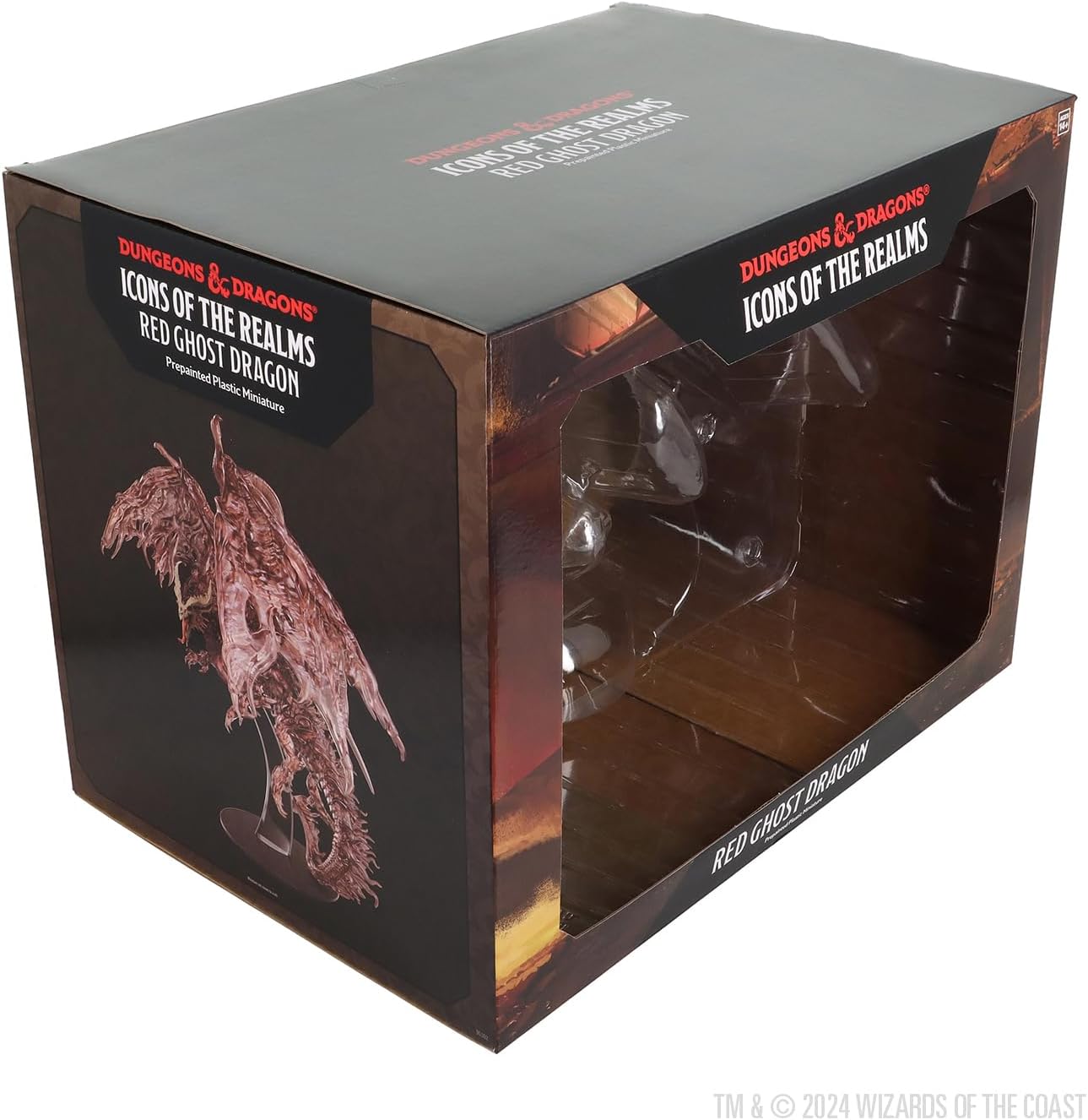 WizKids D&D Icons of The Realms: Red Ghost Dragon | Dungeons and Dragons Figure | Pre-Painted | Tabletop Accessories