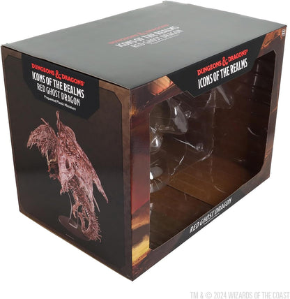 WizKids D&D Icons of The Realms: Red Ghost Dragon | Dungeons and Dragons Figure | Pre-Painted | Tabletop Accessories