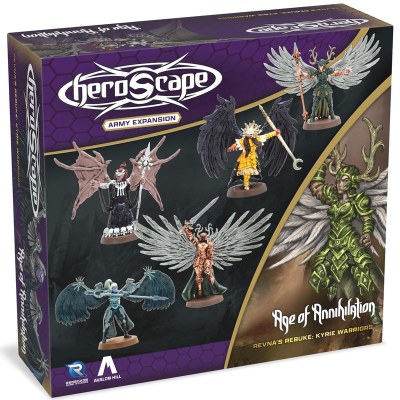 Renegade Game Studios Heroscape: Revna’s Rebuke: Kyrie Warriors Army Expansion, Gioco da Tavolo di Miniature Strategico, 2 Giocatori, Età 14+