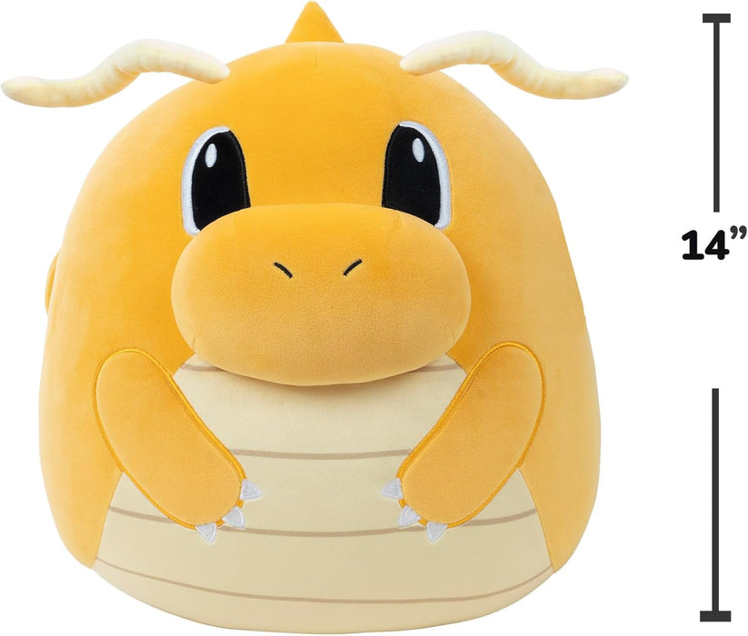 Squishmallows Original Pokémon 14-Inch Dragonite Plush - Ultrasoft Official Jazwares Plush (Large