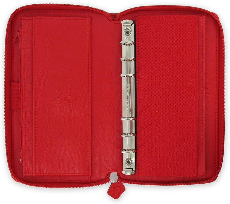 Filofax Personal Compact Zip Saffiano organiser - Poppy