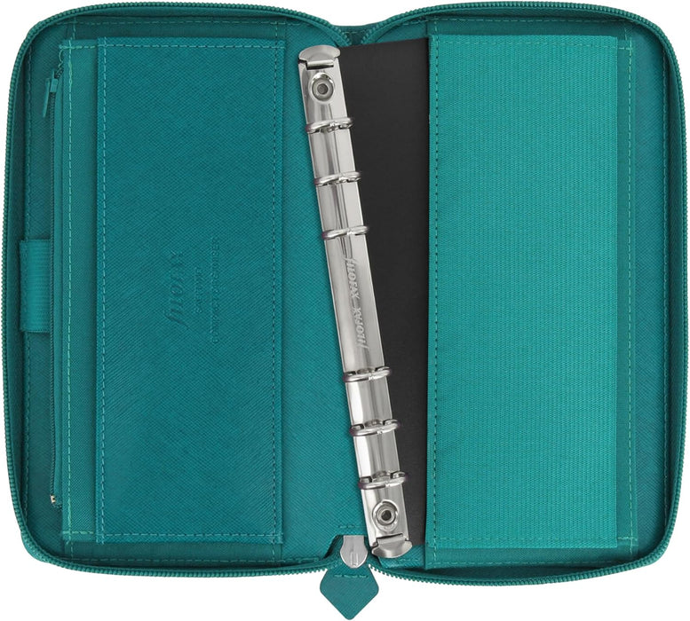Filofax Personal Compact Zip Saffiano organiser - Aquamarine
