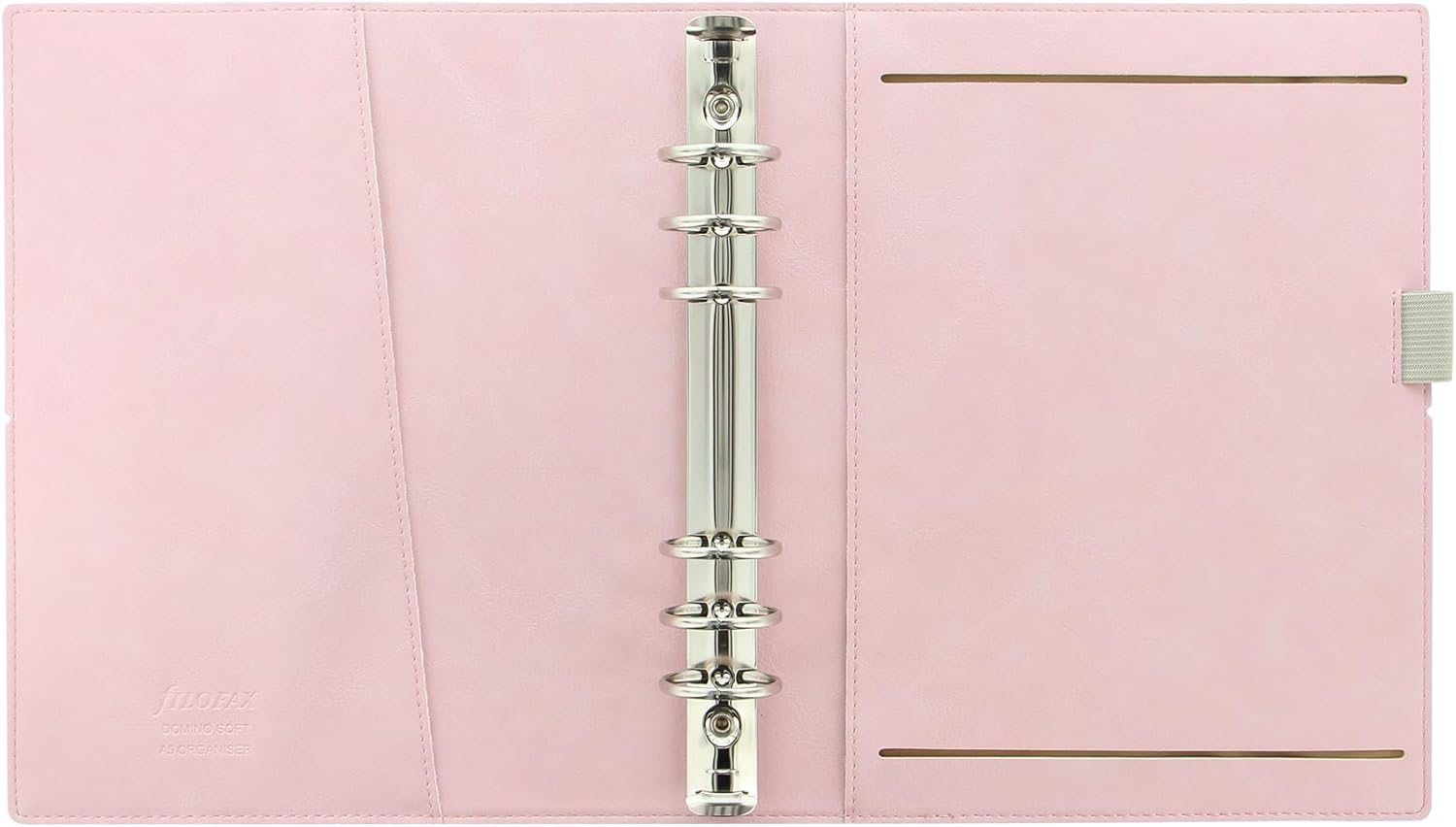 Filofax A5 Domino Soft Organiser - Pale pink