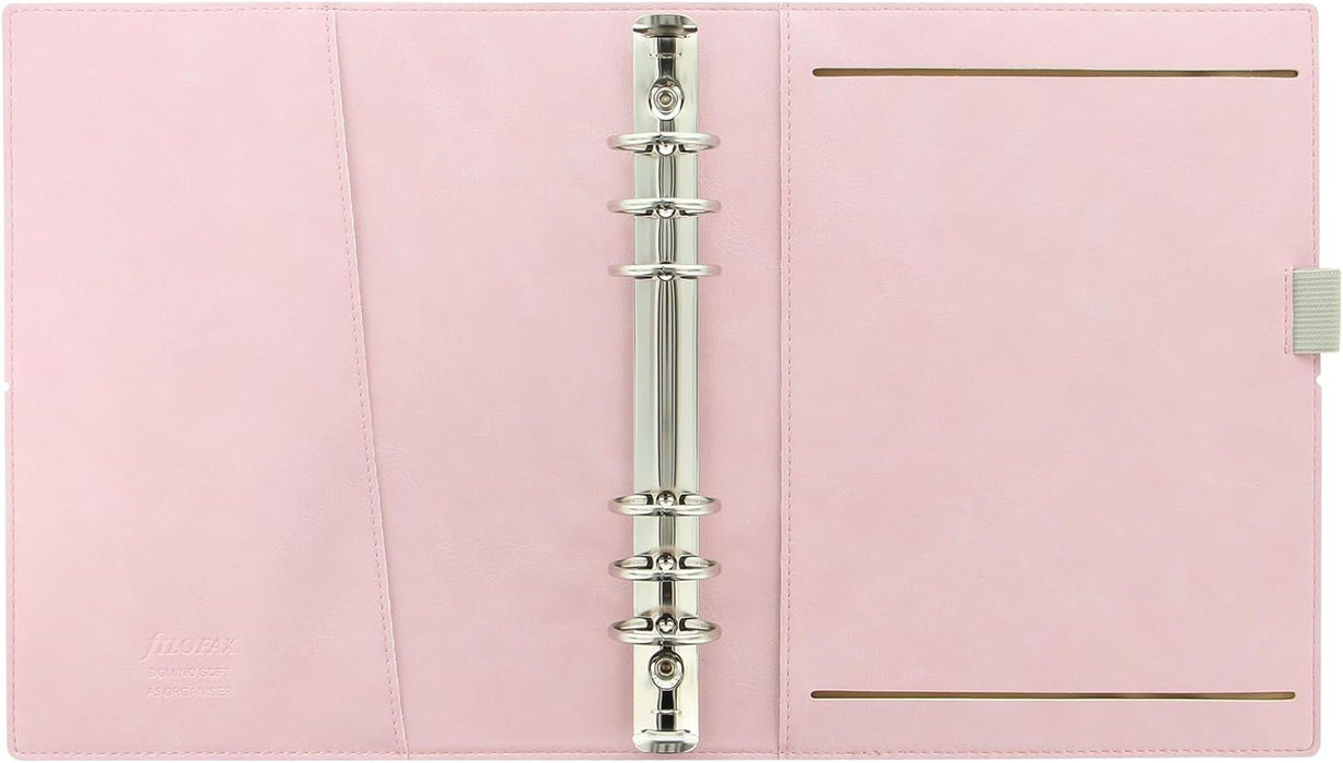 Filofax A5 Domino Soft Organiser - Pale pink