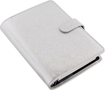 Filofax Personal Saffiano organiser - Metallic Silver 2025 Personal Metallic Silver