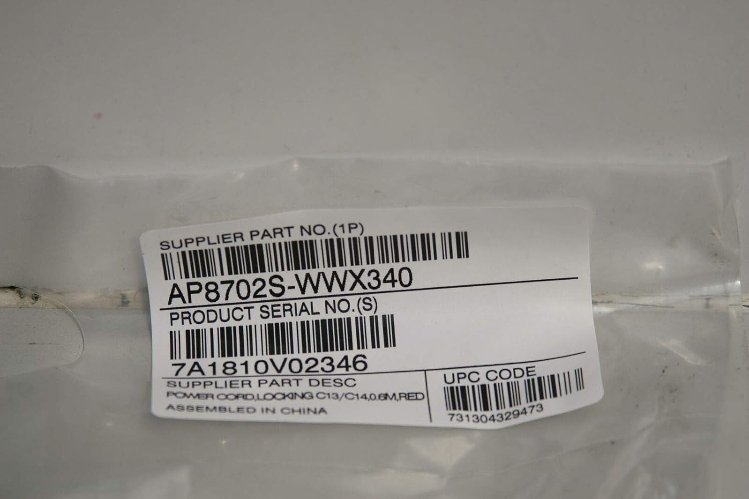 APC - RACKS AND PDUS POWER CORD KIT (6 EA) LOCKING C13 TO C14 0.6M RED