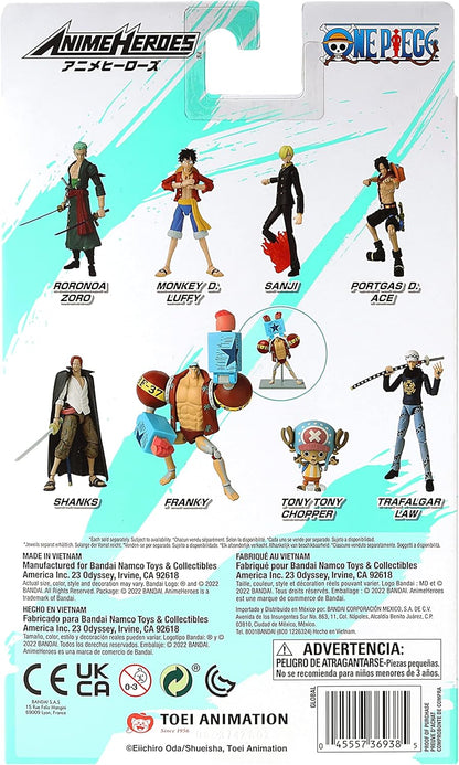 BANDAI – Anime Heroes - One Piece - Anime Heroes Figur 17 cm - Franky - 36938