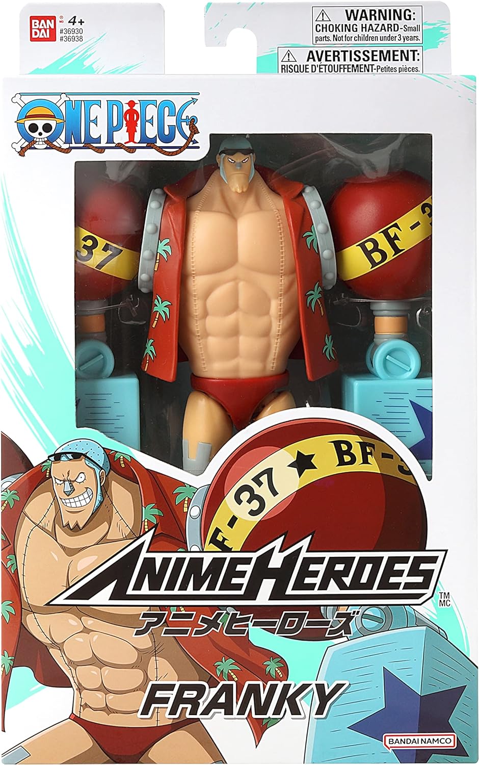 BANDAI – Anime Heroes - One Piece - Anime Heroes Figur 17 cm - Franky - 36938