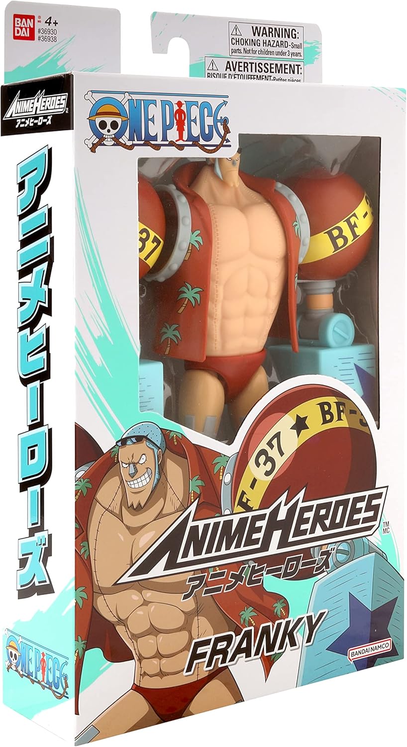 BANDAI – Anime Heroes - One Piece - Anime Heroes Figur 17 cm - Franky - 36938